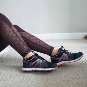 Asics sport black and pink